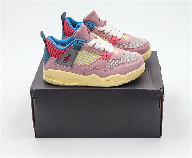 Youth Running weapon Super Quality Air Jordan 4 Pink Shoes 045